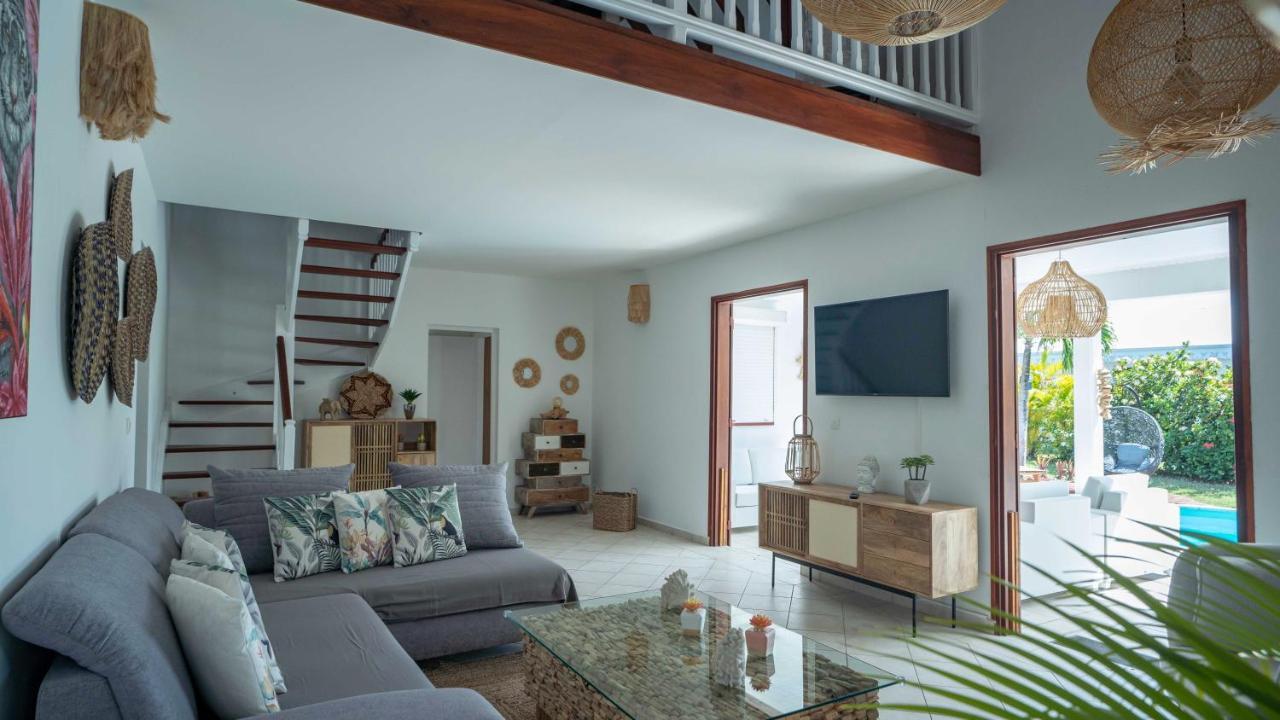 Villa Nomilou Beach Avec Acces Direct Plage Сен-Франсуа Екстер'єр фото